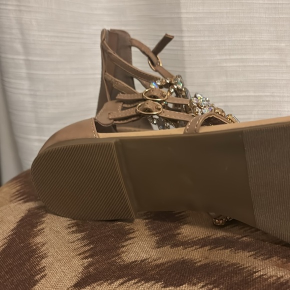 Jeweled Ankle Sandals - Picture 3 of 4